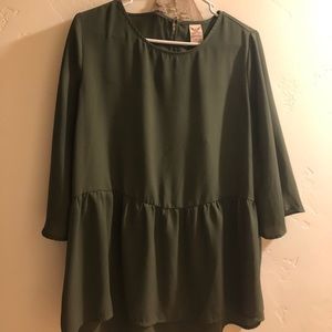 Olive green blouse